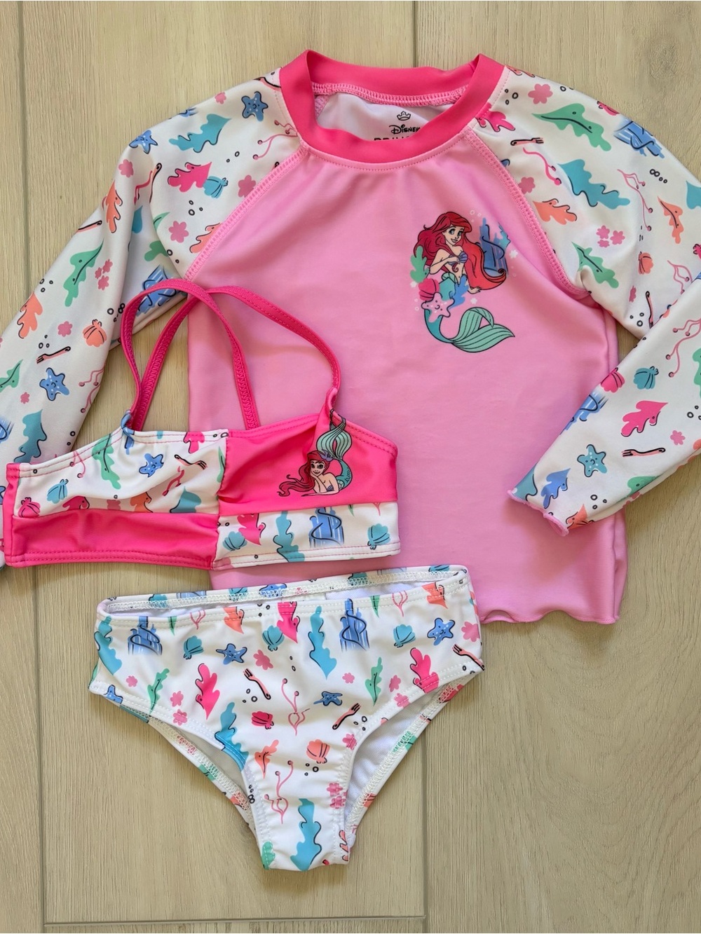 Disney Ariel Rashguard Swim Set